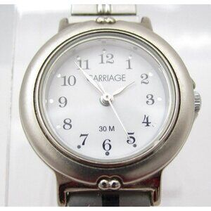 Women Carriage by Timex Quartz WR Analog 27mm Dial Causal Round Watch (G322)